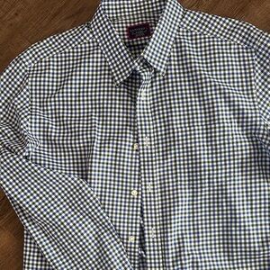 UNTUCKit  Blue, greenand White Checkered Shirt